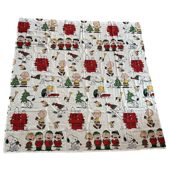 Peanuts Other - PEANUTS SNOOPY Christmas Shower Curtain & Hooks Woodstock Charlie Brown